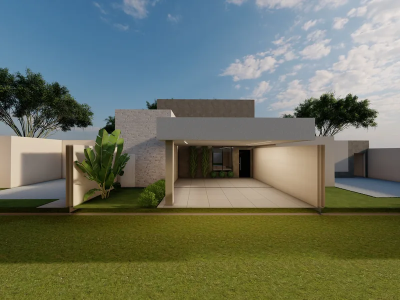 Casa de 70 m² com 2 quartos e suíte